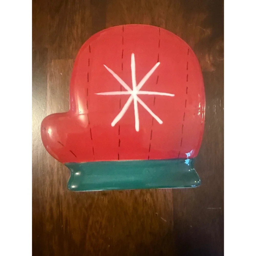 Pfaltzgraff‎ Holiday Magic Mitten Napkin Holder Christmas Decor